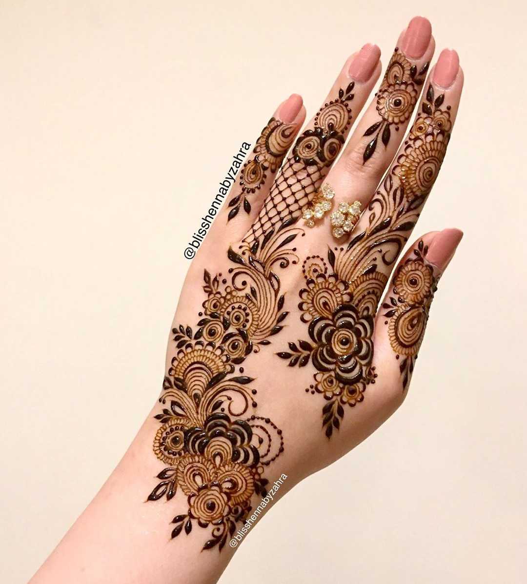 Full Hand Arabic Mehndi Design Image