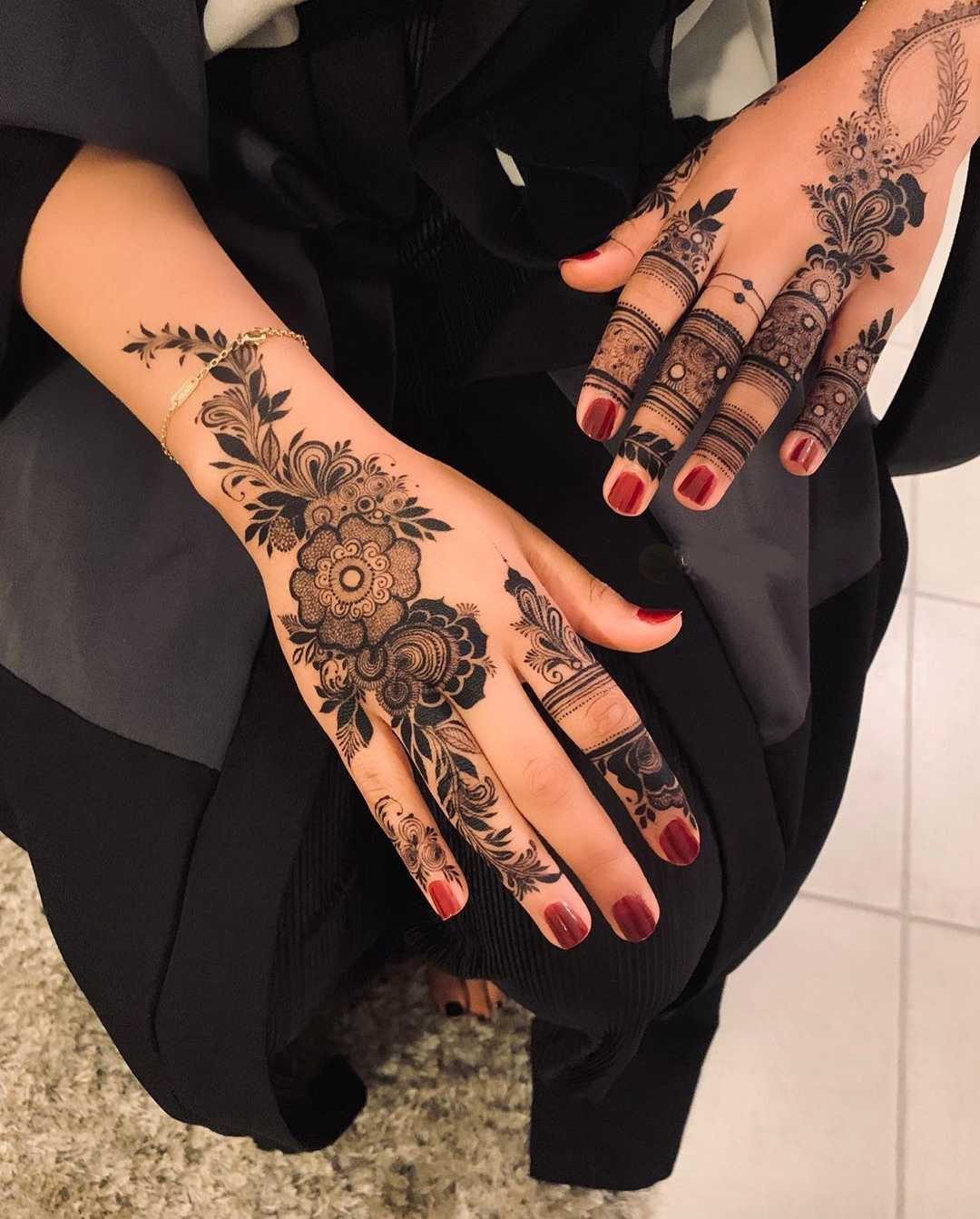 Both hand Arabic Mehndi Designs
