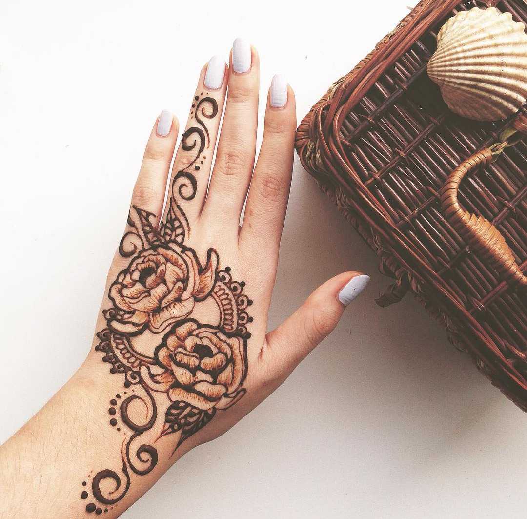 Left hand Arabic Mehndi Designs