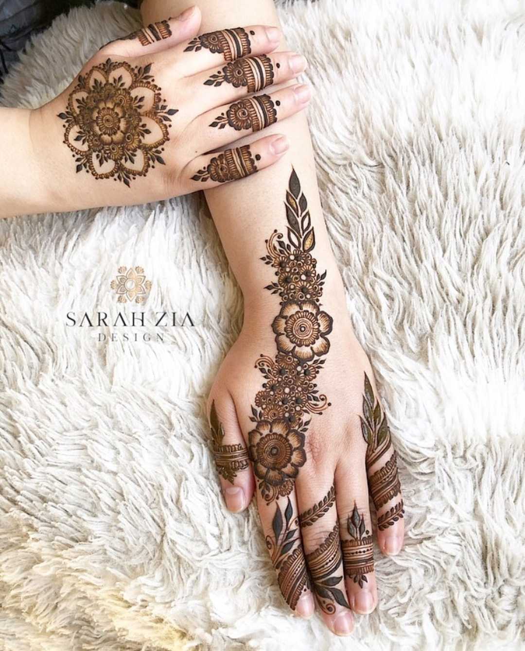 Both Hand Arabic Mehndi Designs