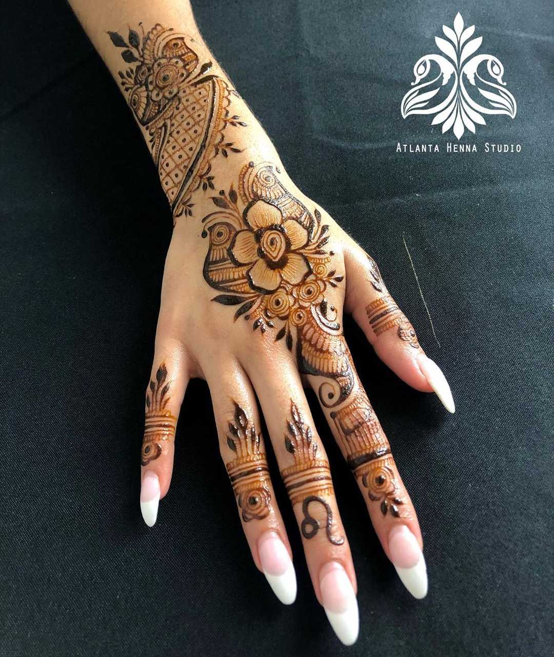 Full Hand Arabic Mehndi Design Image