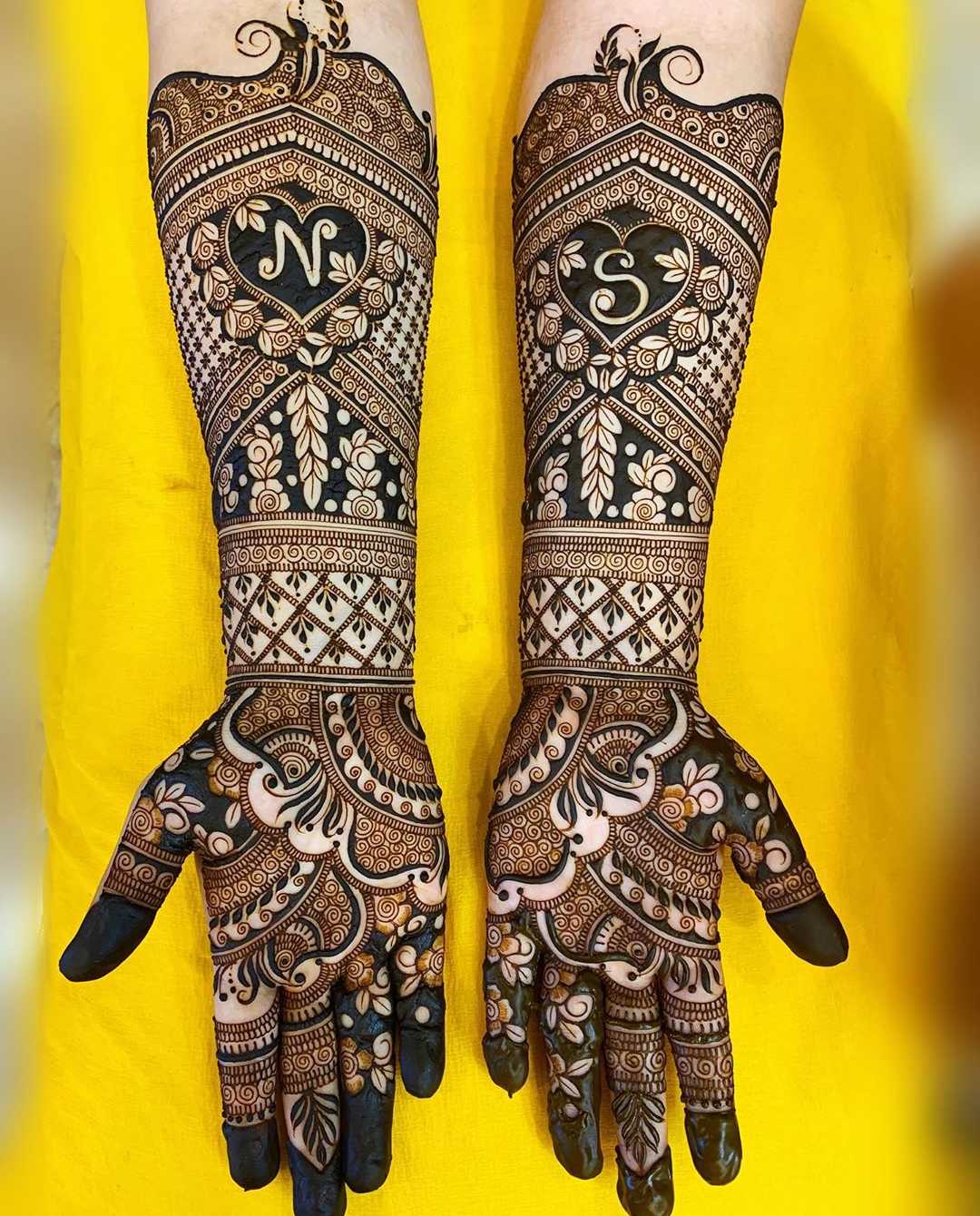 Bridal Mehndi Design Finger + hand