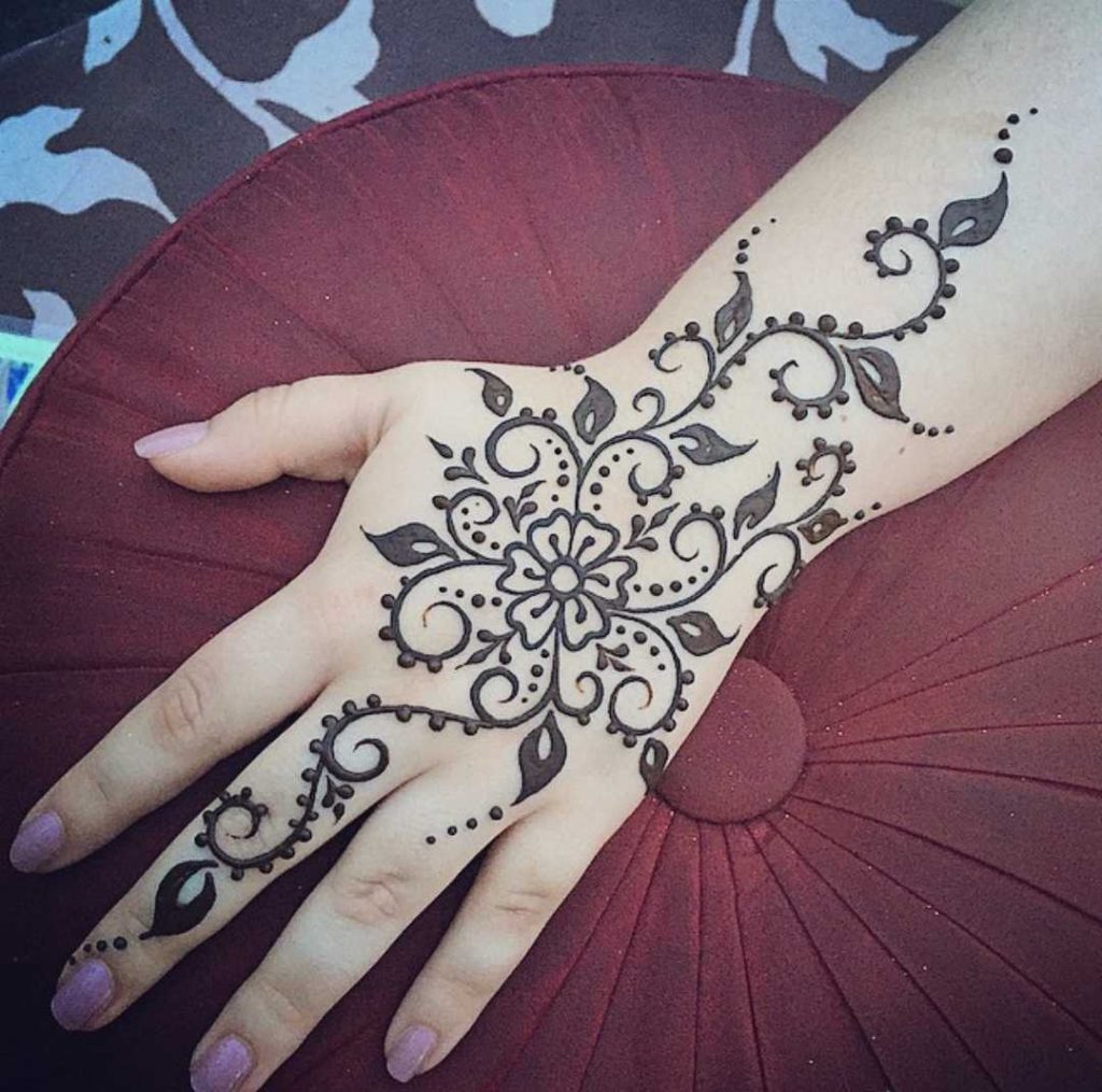 new easy mehndi design photo