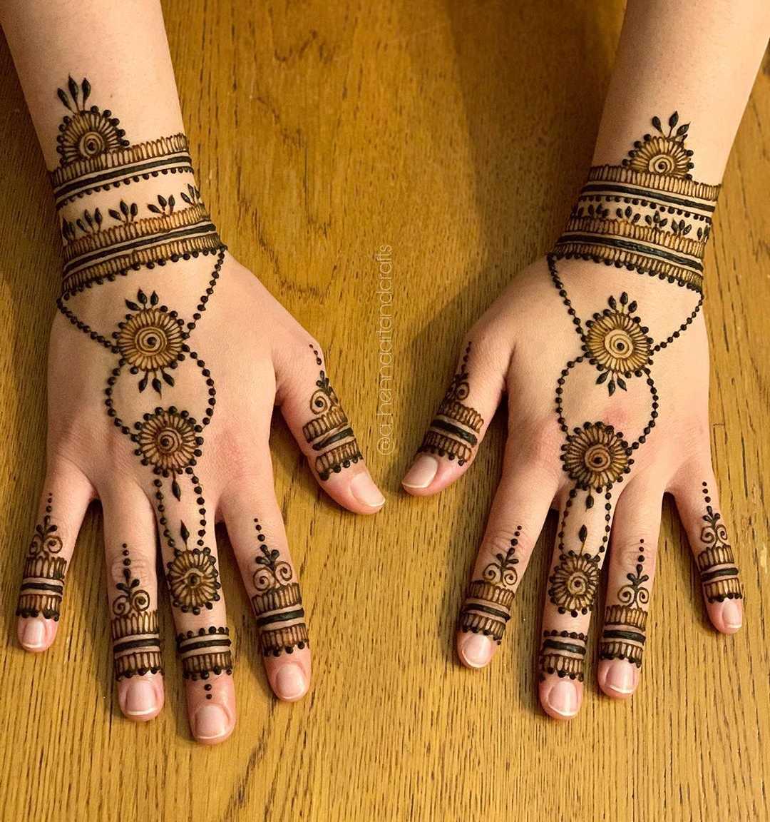 Both hand Easy mehndi design
