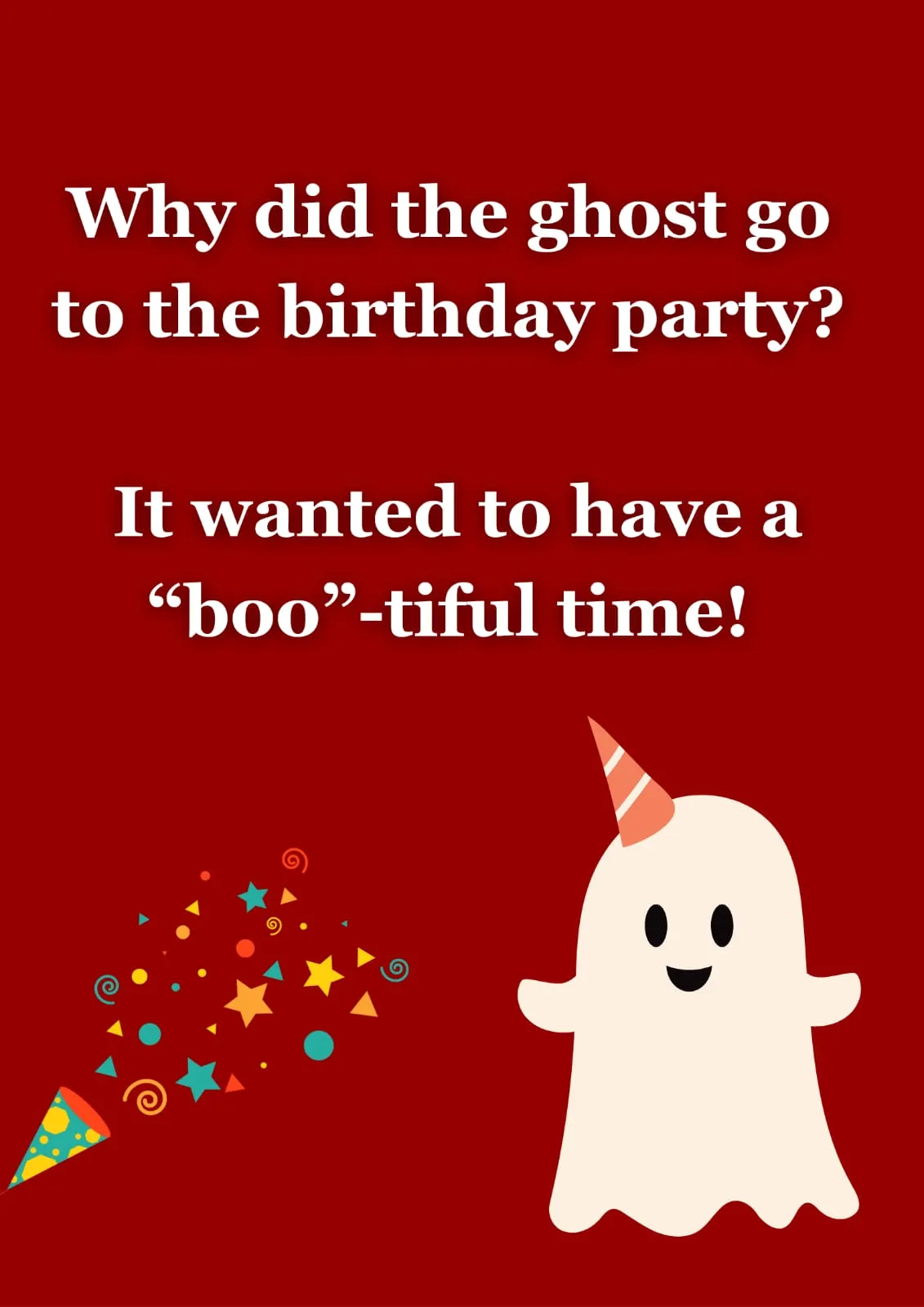 Why did the ghost go to the birthday party?