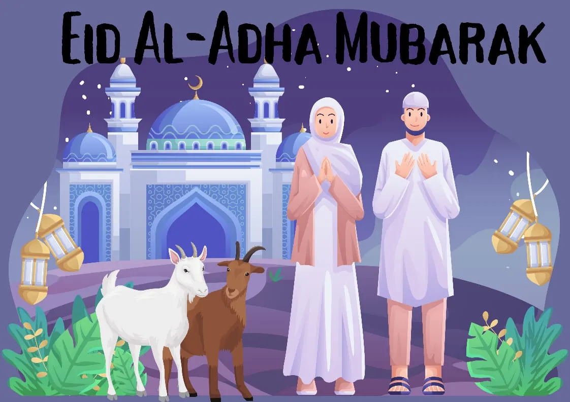 Whole Family Wishing Bakra Eid Mubarak