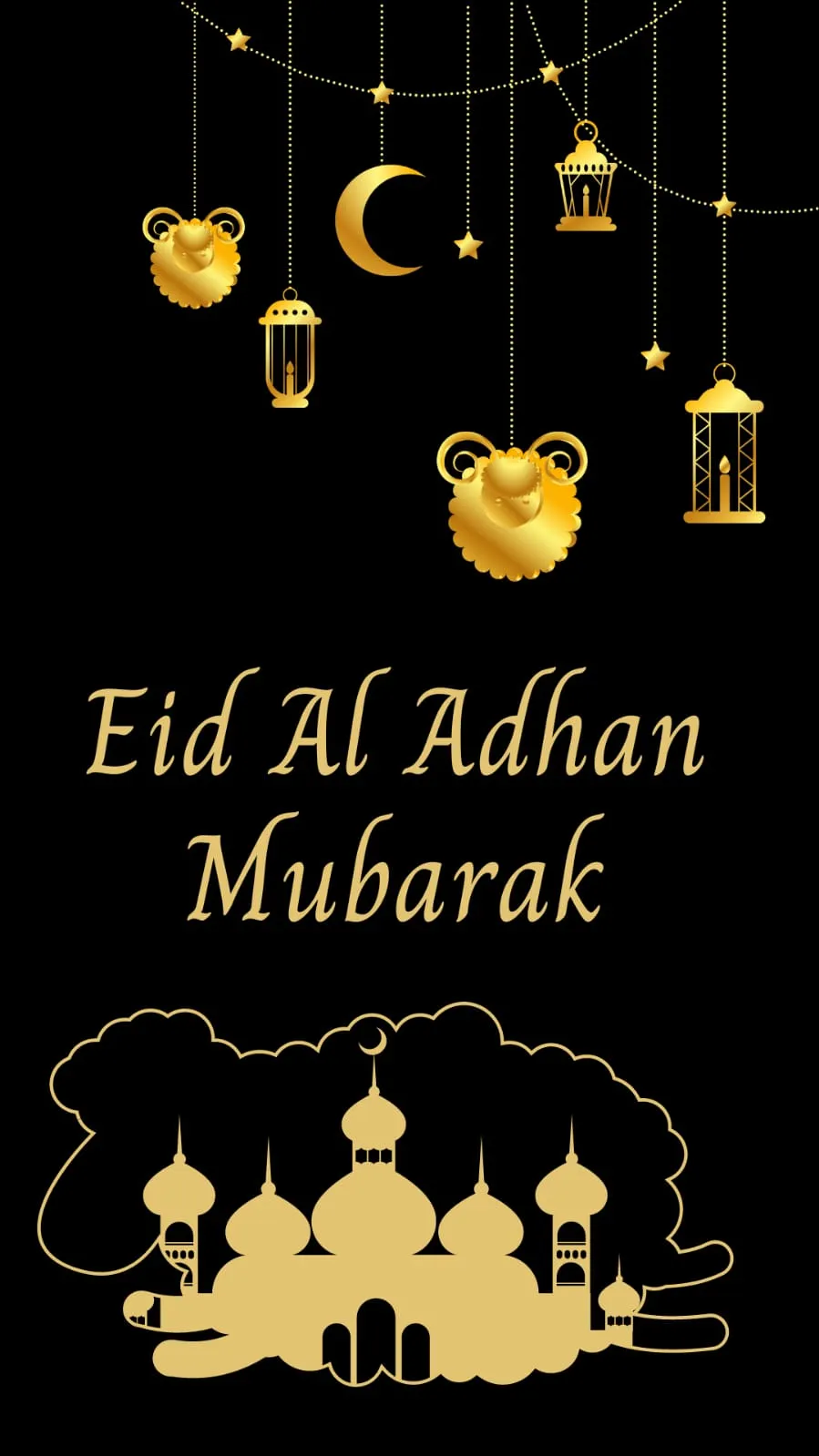 Eid Al Adha Mubarak WhatsApp Status, Instagram Facebook Story Post