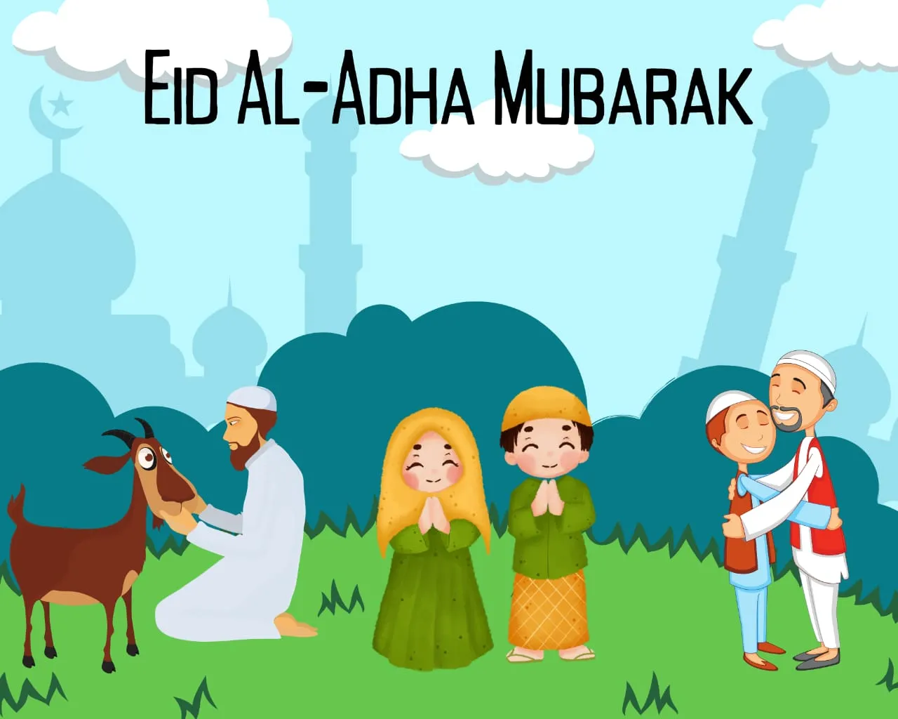 Eid Al Adha Mubarak Animated WhatsApp DP 2023