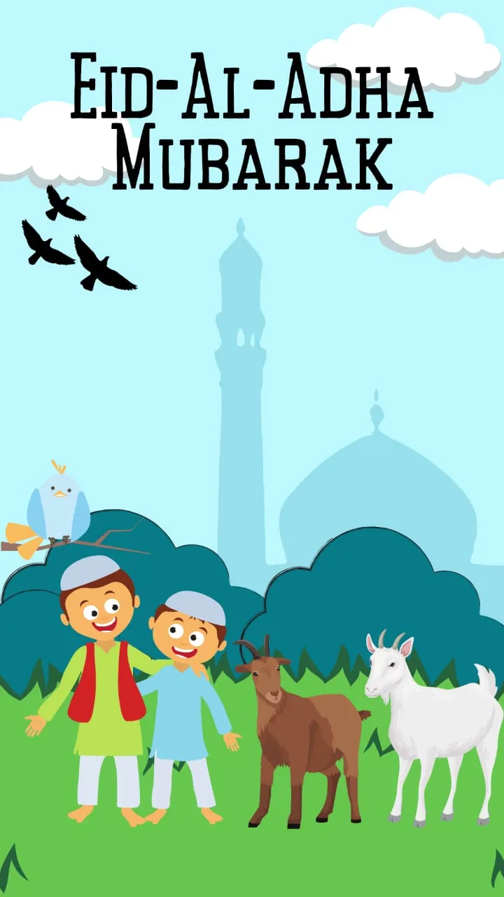 Eid Al Adha Mubarak Animated WhatsApp Status 2023