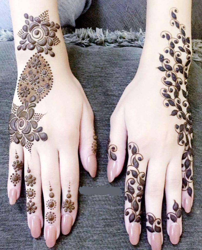 Both Hand Eid Mehndi Designs