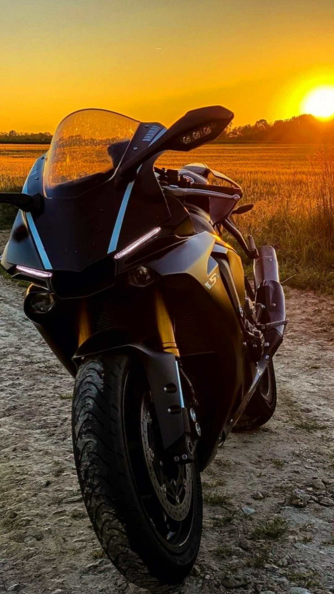 Sunset Yamaha R1 Wallpaper